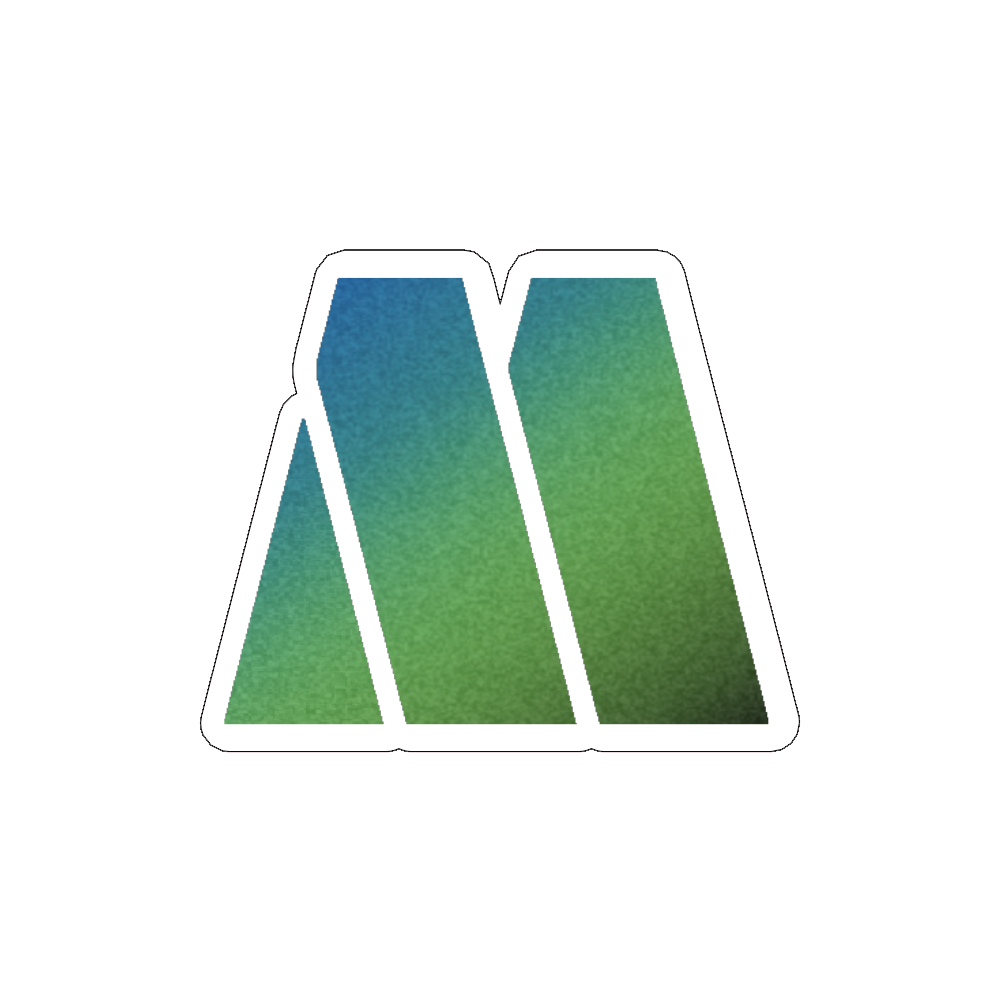 Teal Motown Logo Sticker