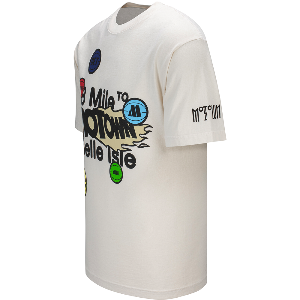 Pistons x Motown 8 Mile To Belle Isle Cream T-Shirt