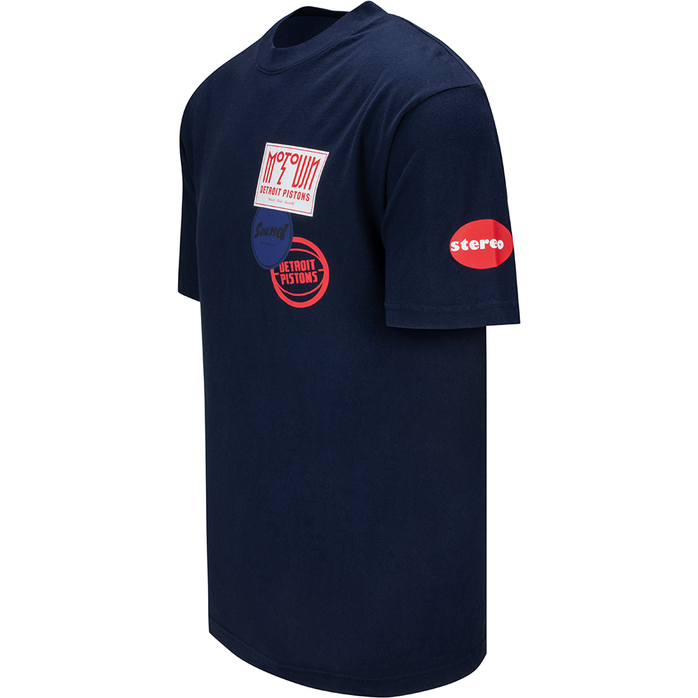 Pistons x Motown Sound Of The Youth Navy T-Shirt Side