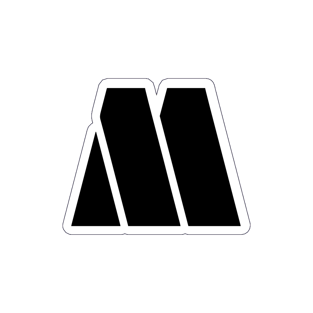 Black Motown Logo Sticker