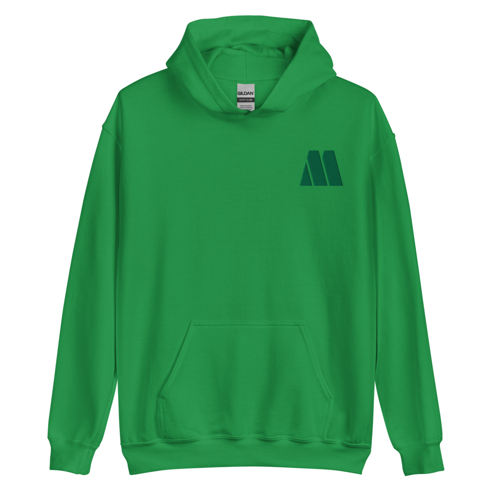 Logo Tonal Hoodie - Green front