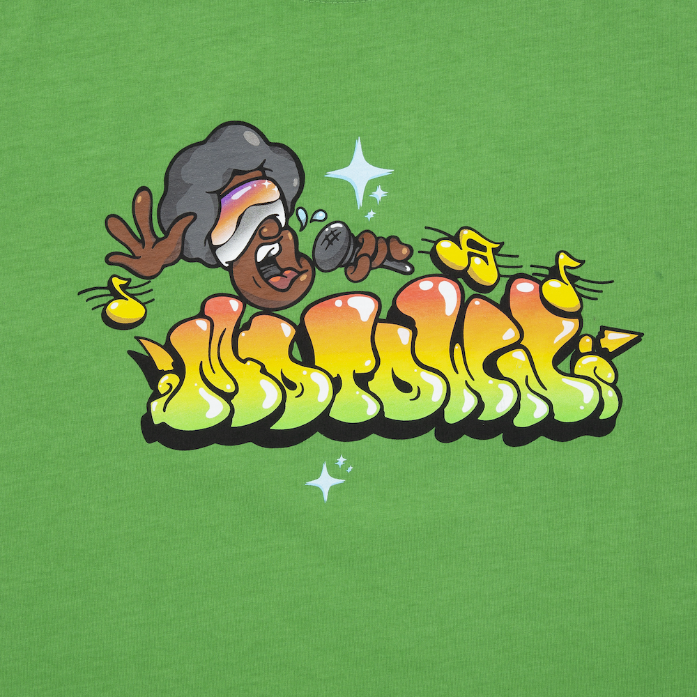 Green "Post" Motown Tee Back