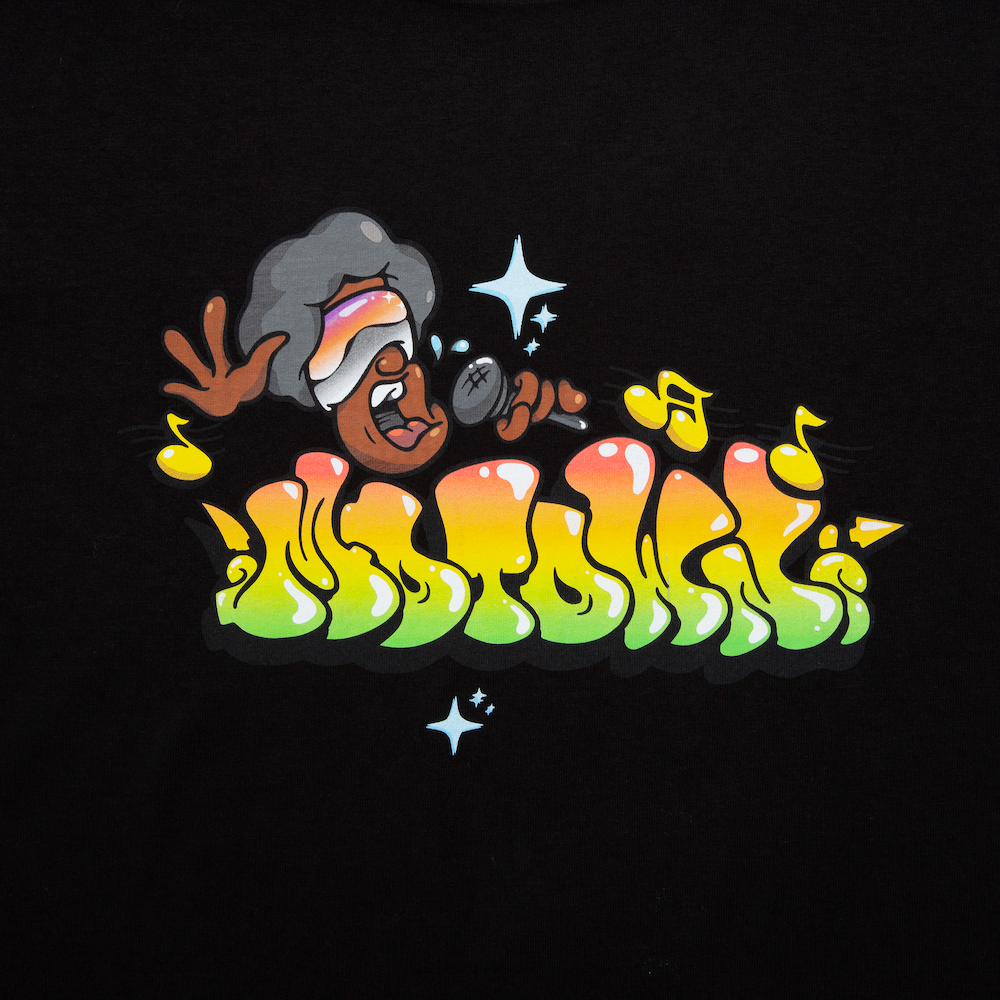 Black "Post" Motown Tee Logo
