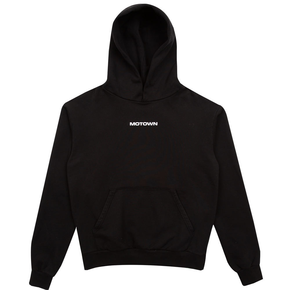 Black Motown Essentials Hoodie Front