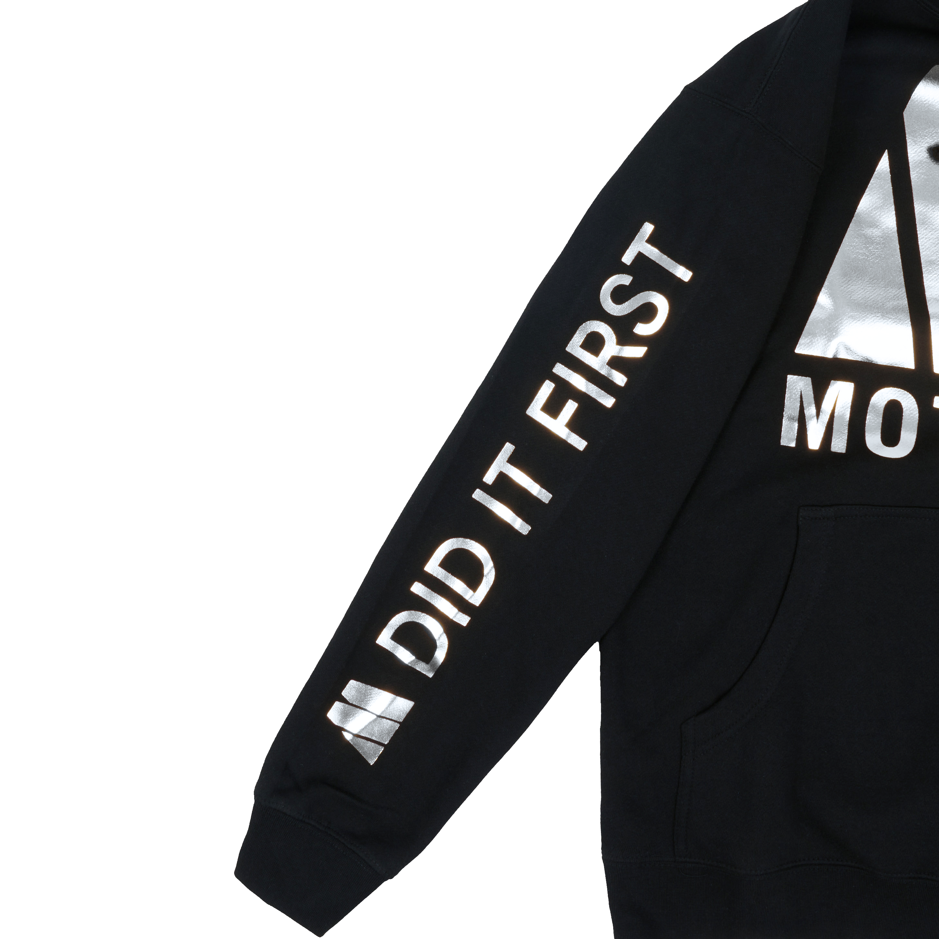 Motown Silver Foil Hoodie Sleeve