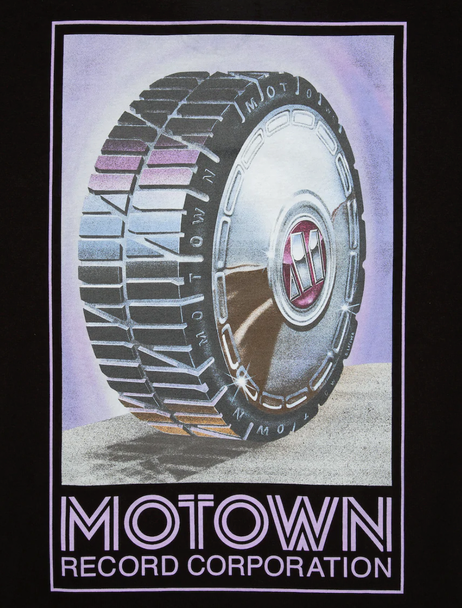 Black "Motor City" Tee Back