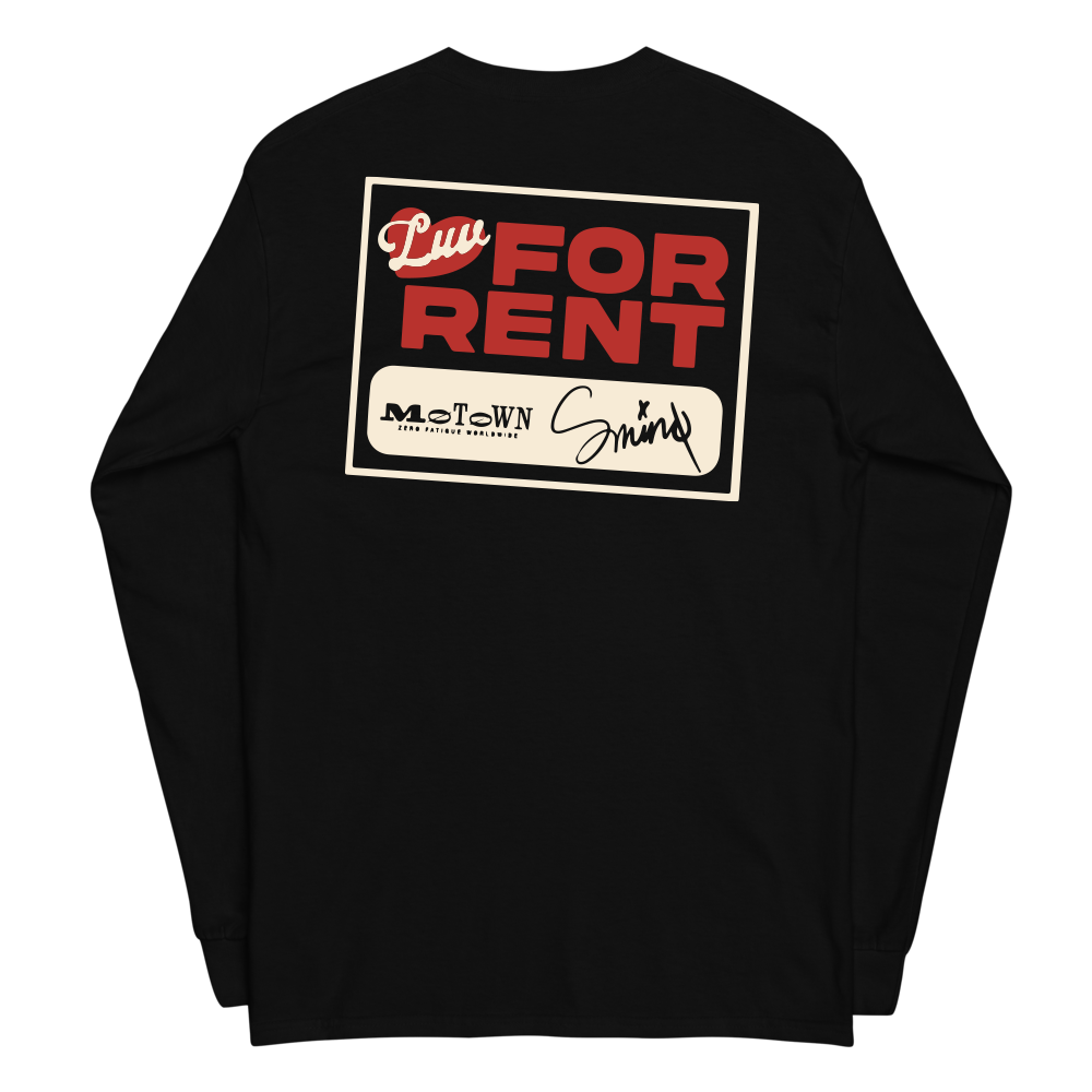Black "Luv 4 Rent" Longsleeve Back