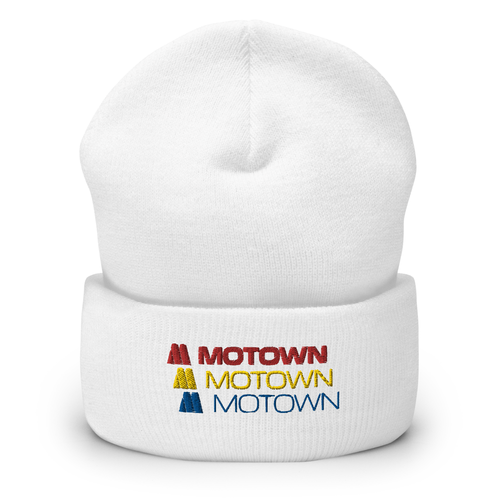 Classic White Motown Beanie