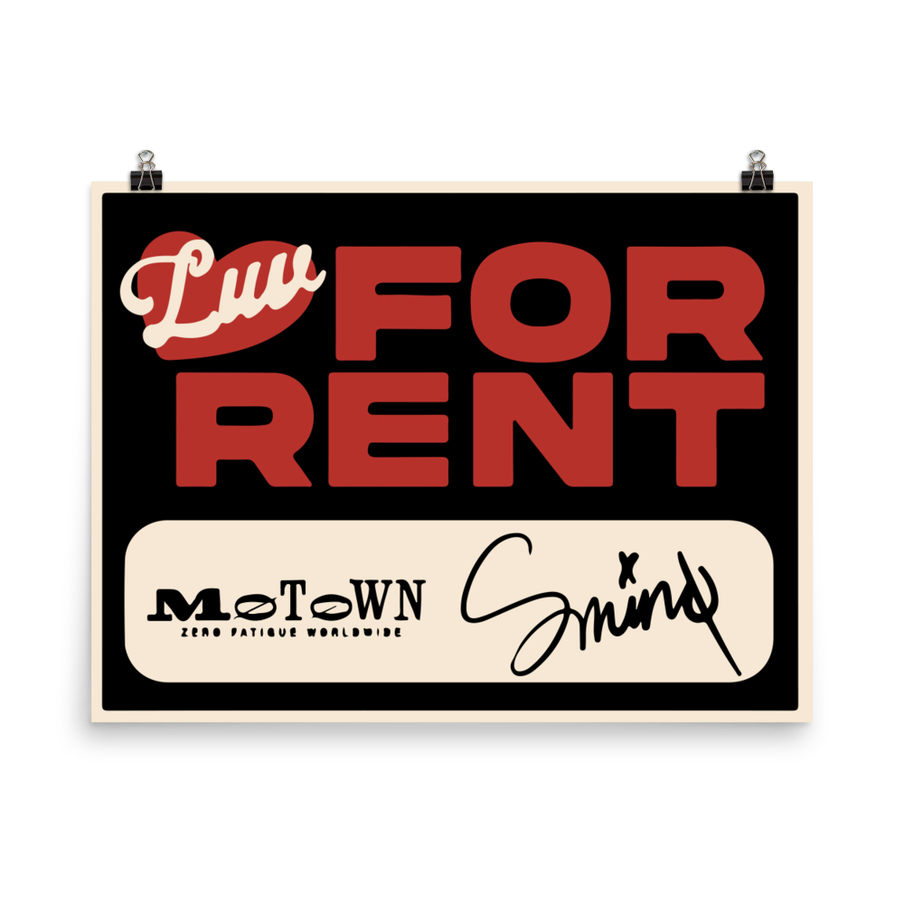 "Luv 4 Rent" Litho