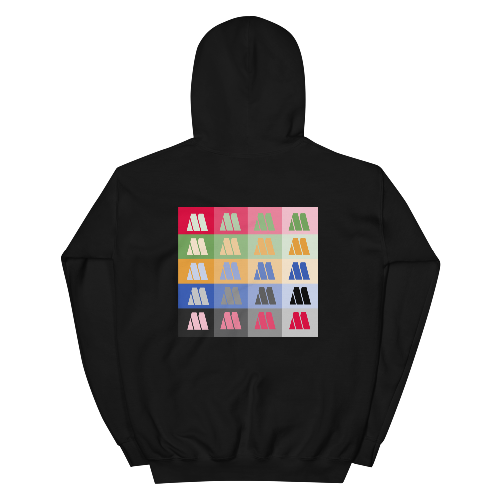 Black Stacked Motown Hoodie Back