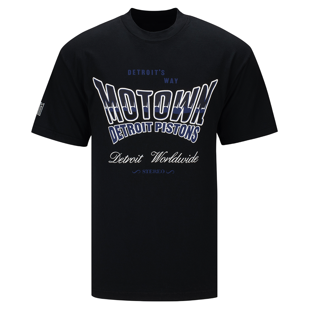 Pistons x Motown Detroit’s Way Black T-Shirt Front