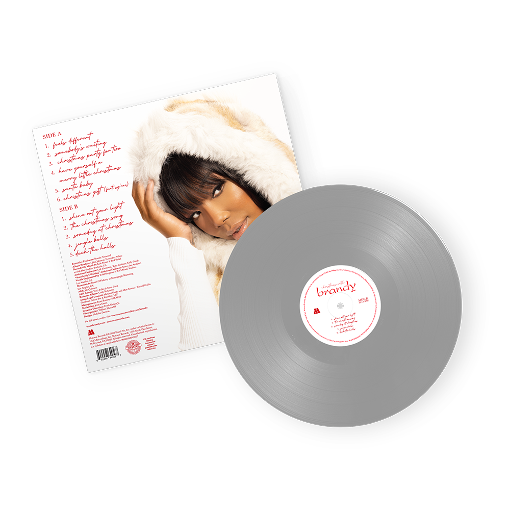 Christmas With Brandy - Spotify Exclusive Silver Vinyl Back