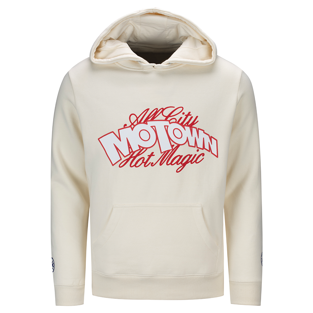 Pistons x Motown All City Hot Magic Cream Hoodie Front