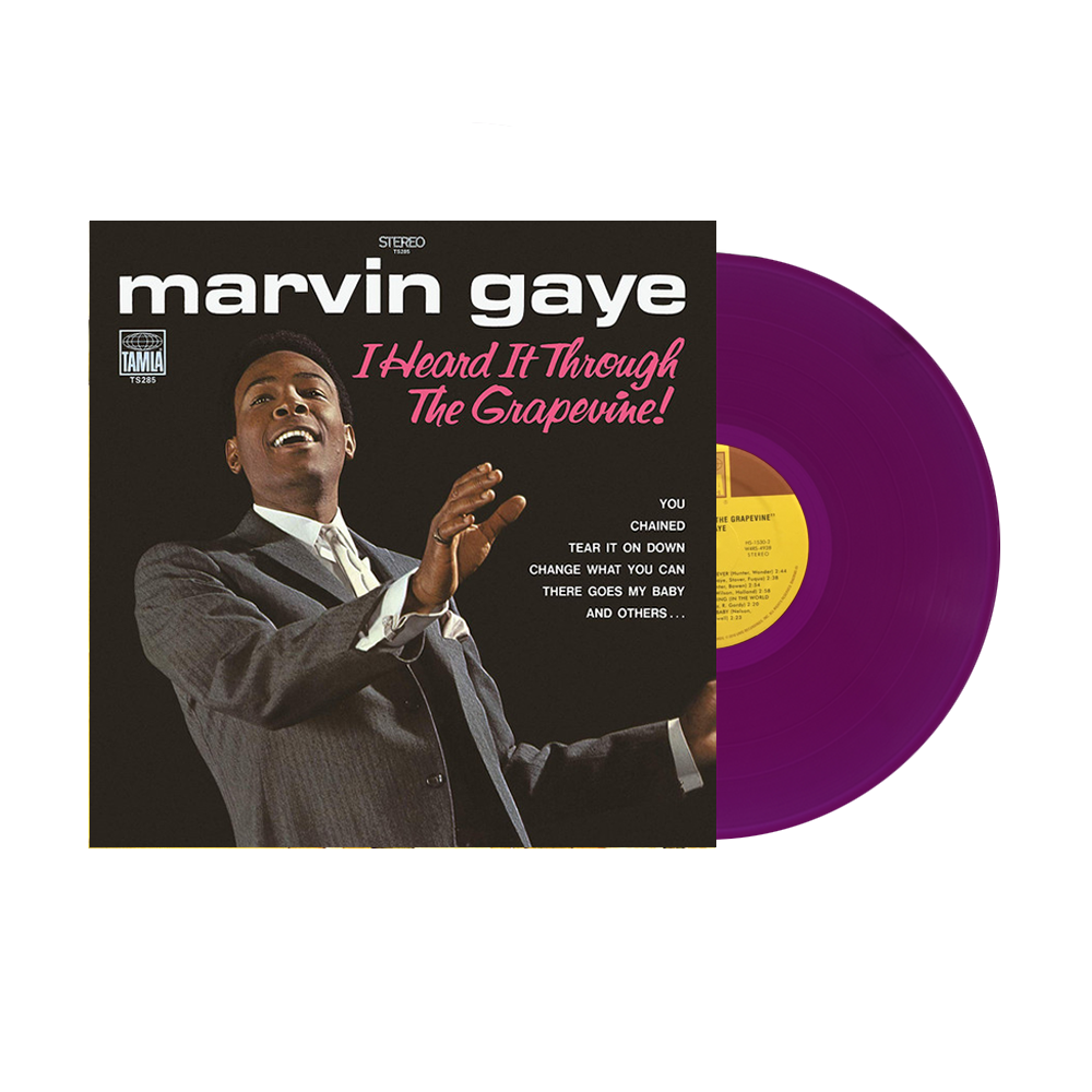 Marvin Gaye 'I Heard It Through The Grapevine' vinyl record with cover