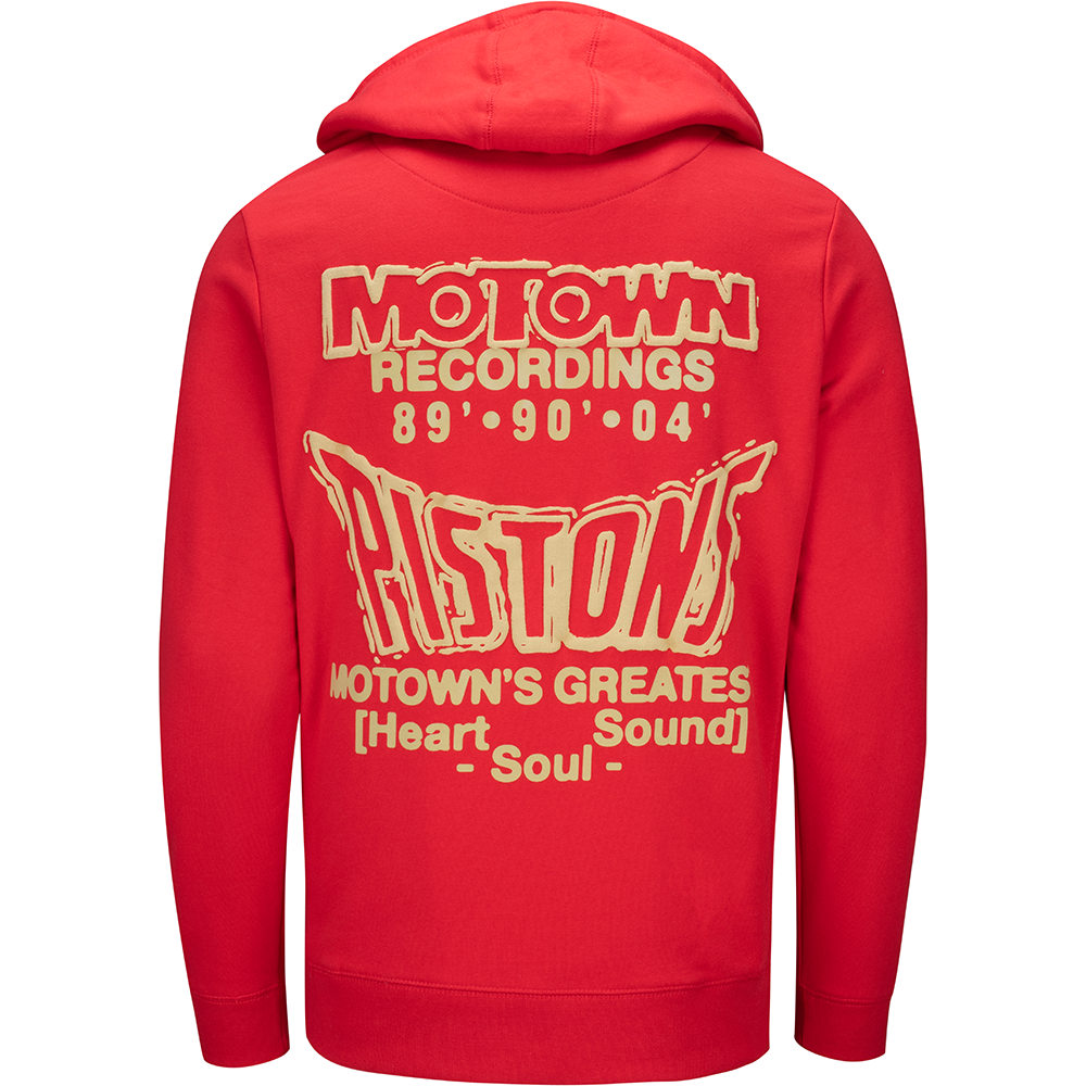 Pistons x Motown’s Greatest Red Hoodie Back