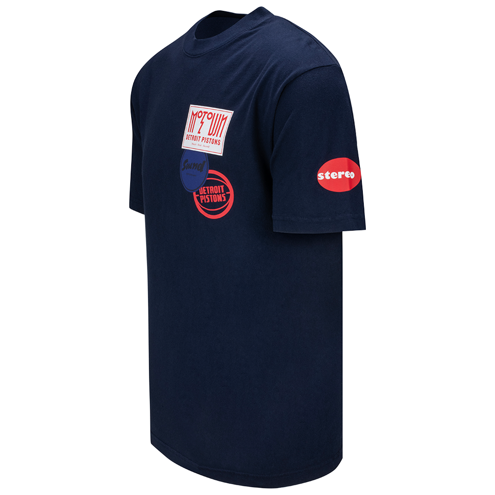 Pistons x Motown Sound Of The Youth Navy T-Shirt Side