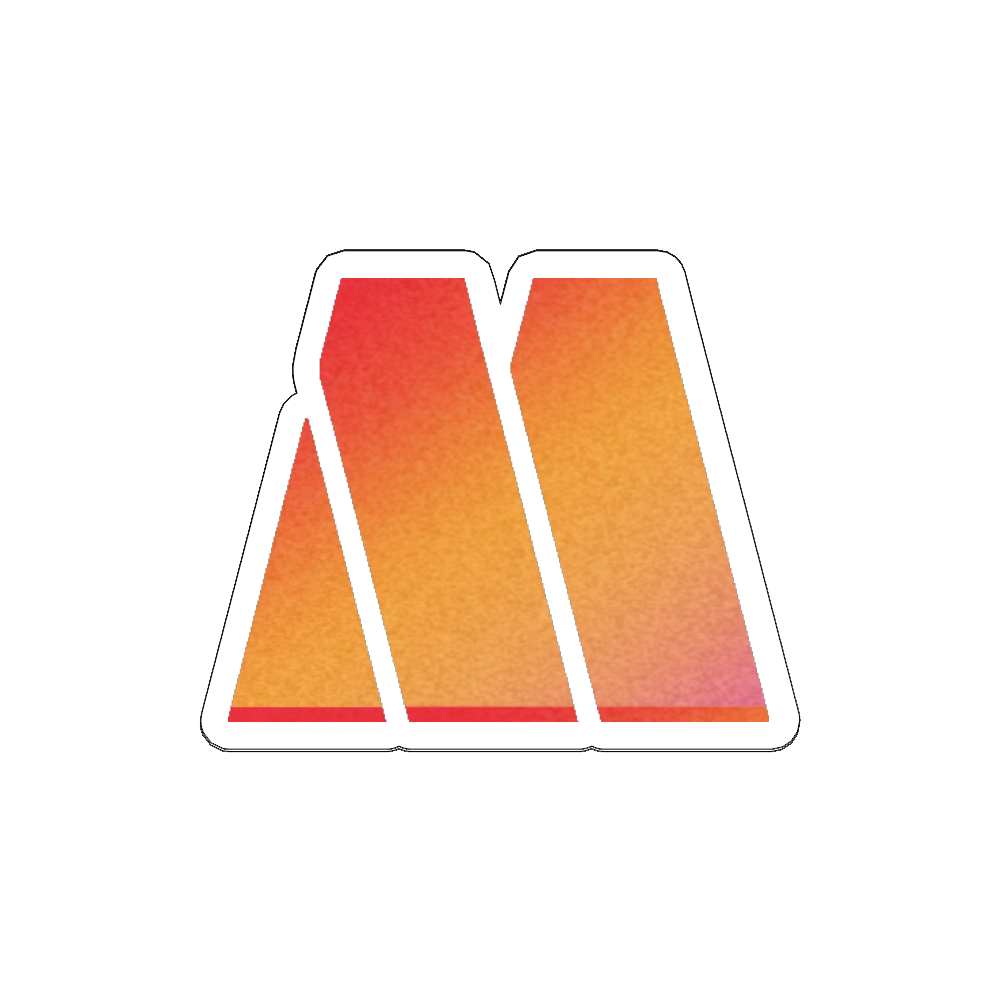 Sunburst Motown Logo Sticker