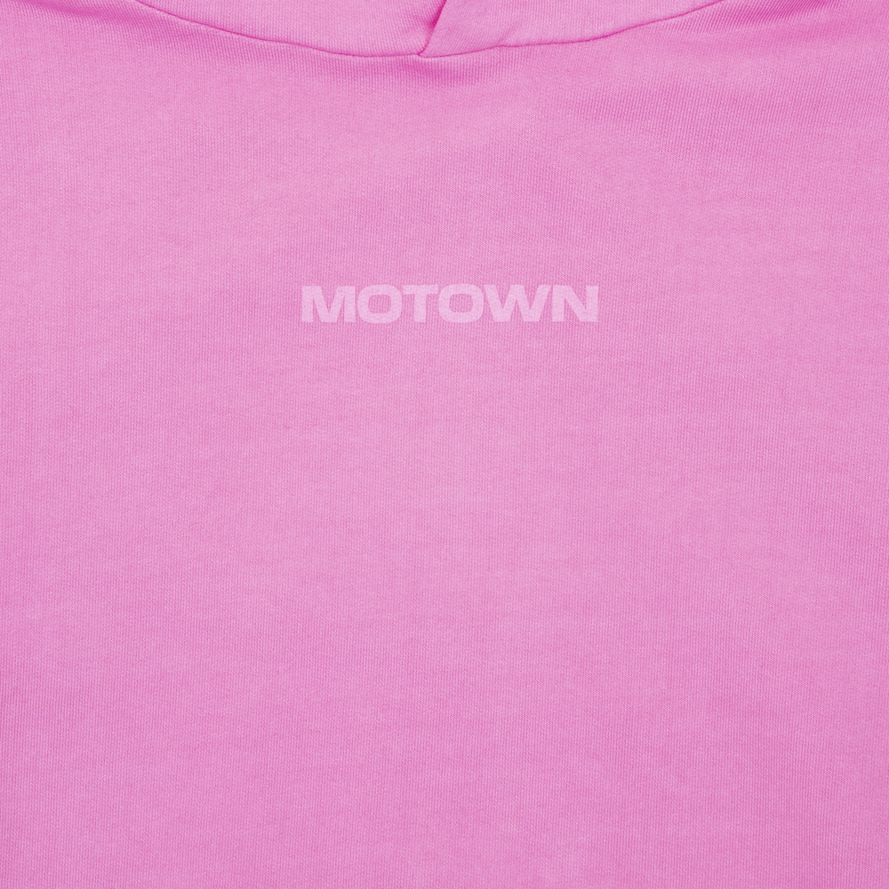 Pink Motown Essentials Hoodie Logo