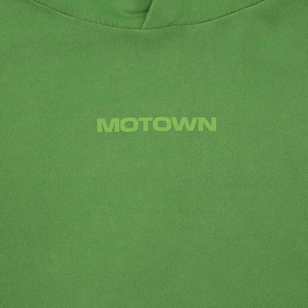Green Motown Essentials Hoodie Logo