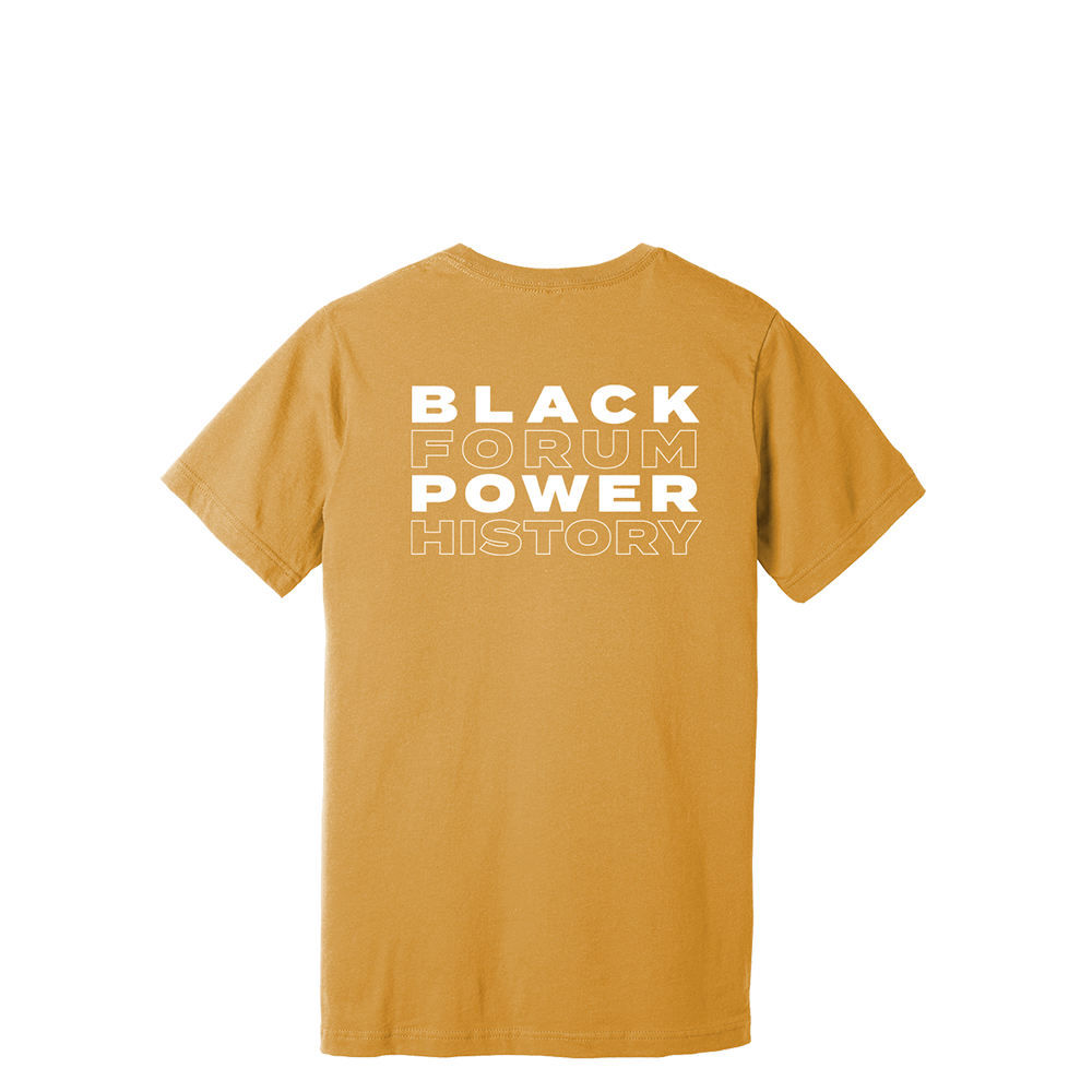 Black History Month Mustard T-Shirt Back