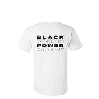 Black History Month White T-Shirt Back