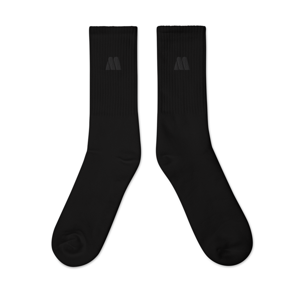 Black Motown Logo Socks