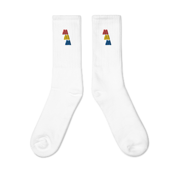 Classic White Motown Socks