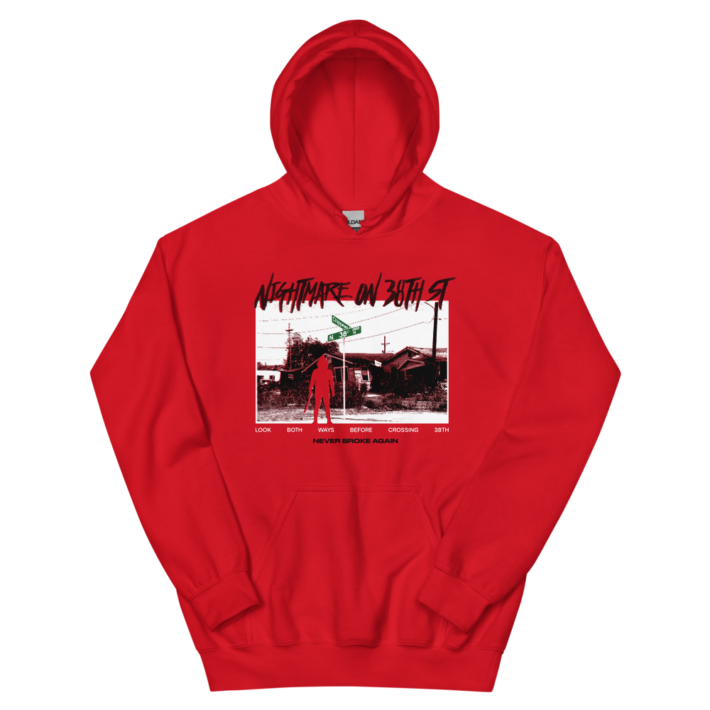 Red 38th St. Hoodie